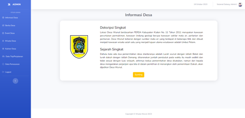 Website Desa Wunut